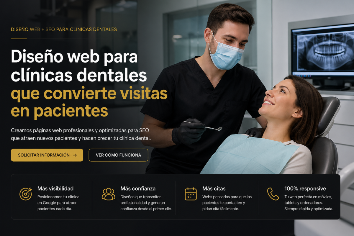 diseño web para clinicas dentales. seo para dentistas