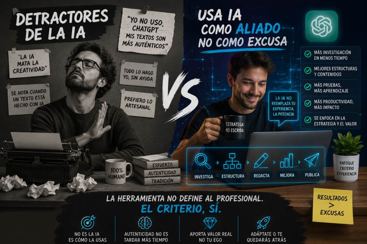 La IA no sustituye a los buenos, elimina a los lentos 6 DETRACTORES DE LA IA