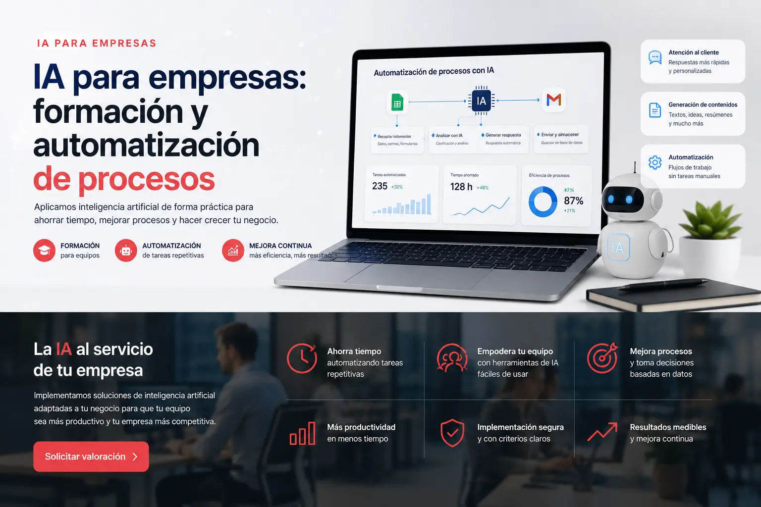 IA para empresas con formación y automatización de procesos