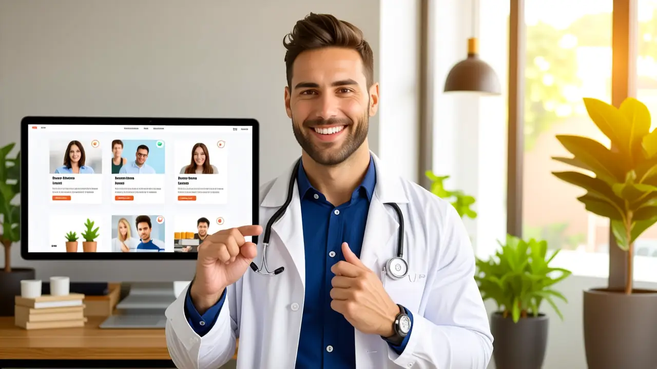 Un podólogo moderno transmite confianza digitalmente